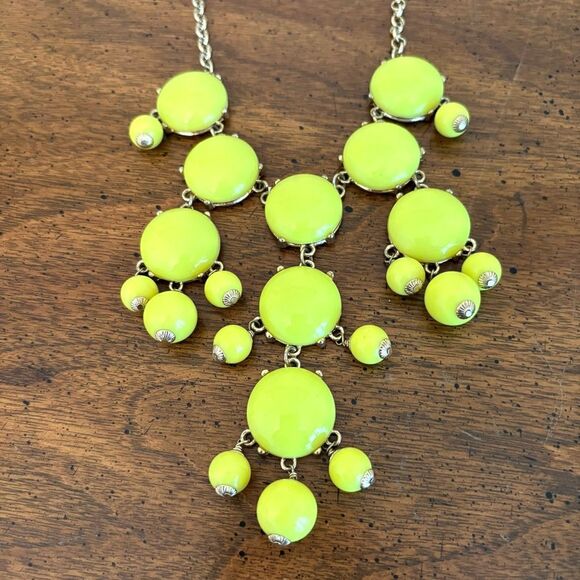 J. Crew Jewelry - J. Crew | Neon Bauble Statement Necklace | 28” Length